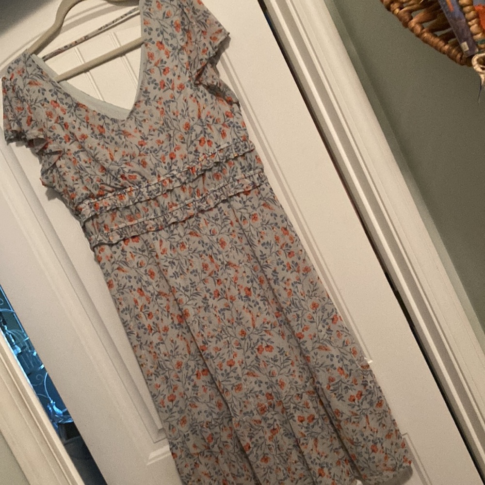 Luxology print  midi dress.